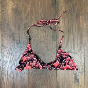 Proenza Schouler Watermelon Coral Red/Black String Bikini
